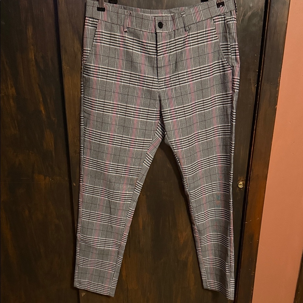 Stylish Plaid Men's Pants